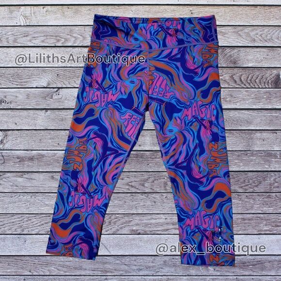 Zumba Feel Good Capri Leggings Grape Size S (E030) - Picture 3 of 8